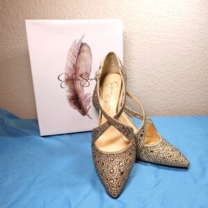 Jessica Simpson Champagne  Accile Pump Size 8